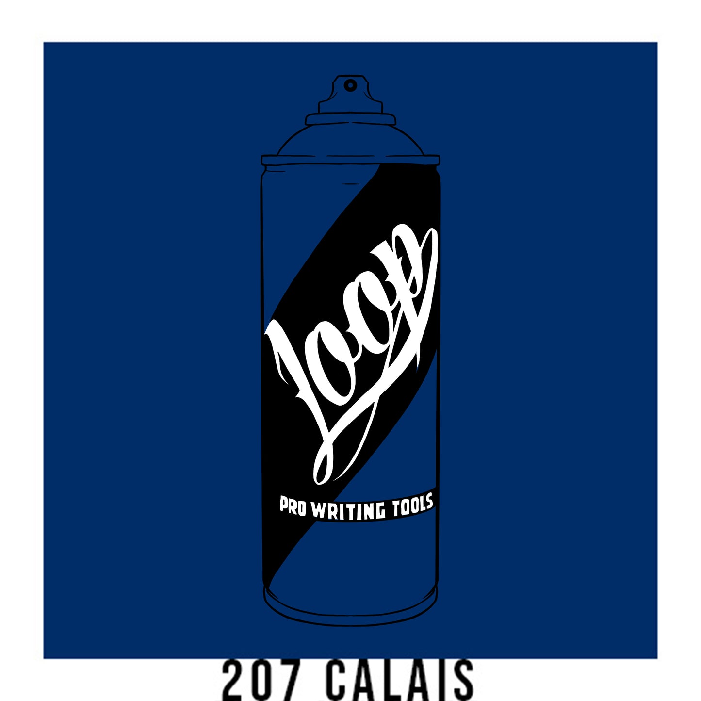 Loop colors artist spray paint in Calais blue.