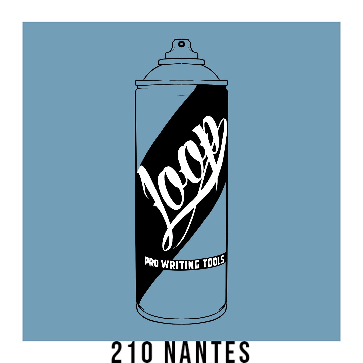Loop colors spray paint can in nantes blue