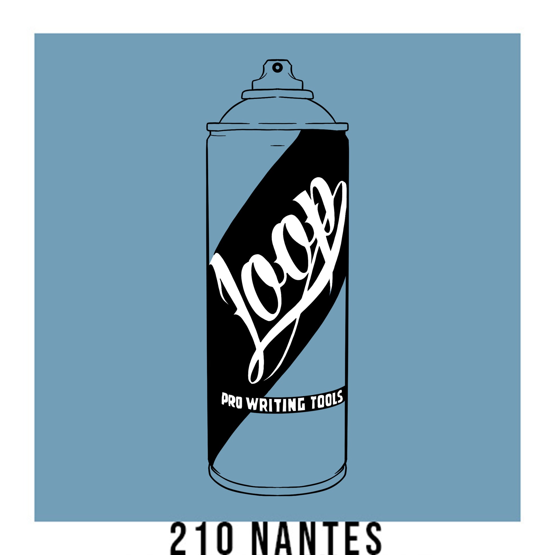 Loop colors spray paint can in nantes blue