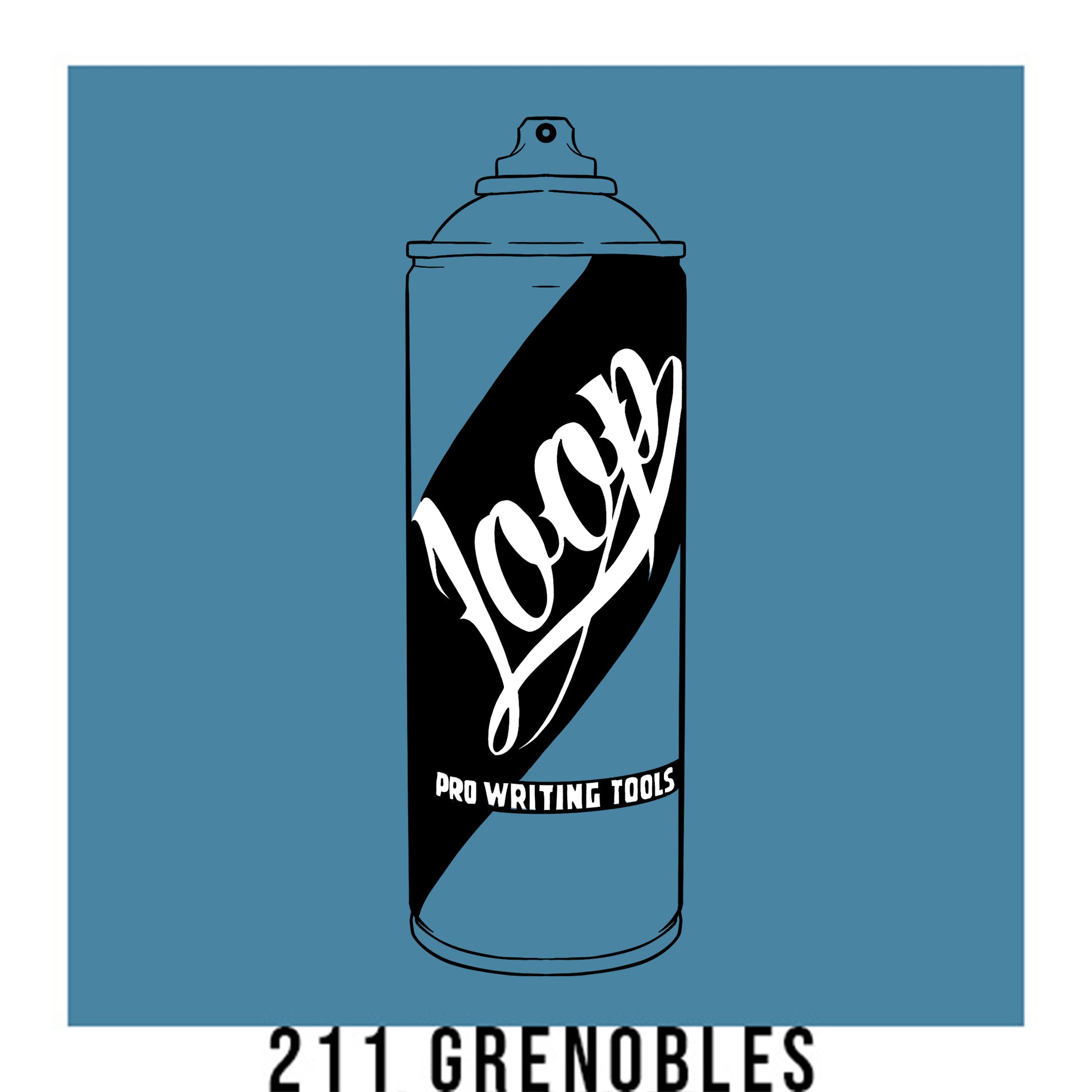 Loop colors spray paint can in Grenobles blue