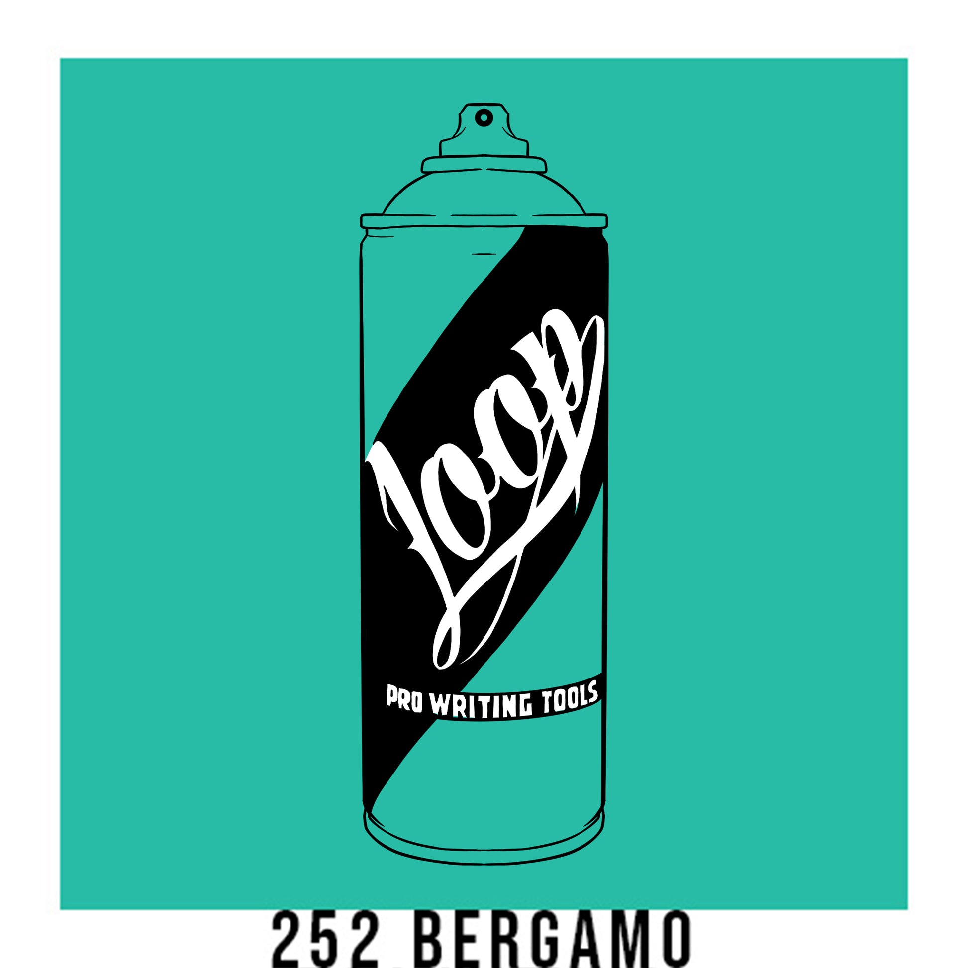 Loop colors artist spray paint in Bergamo medium turquoise.