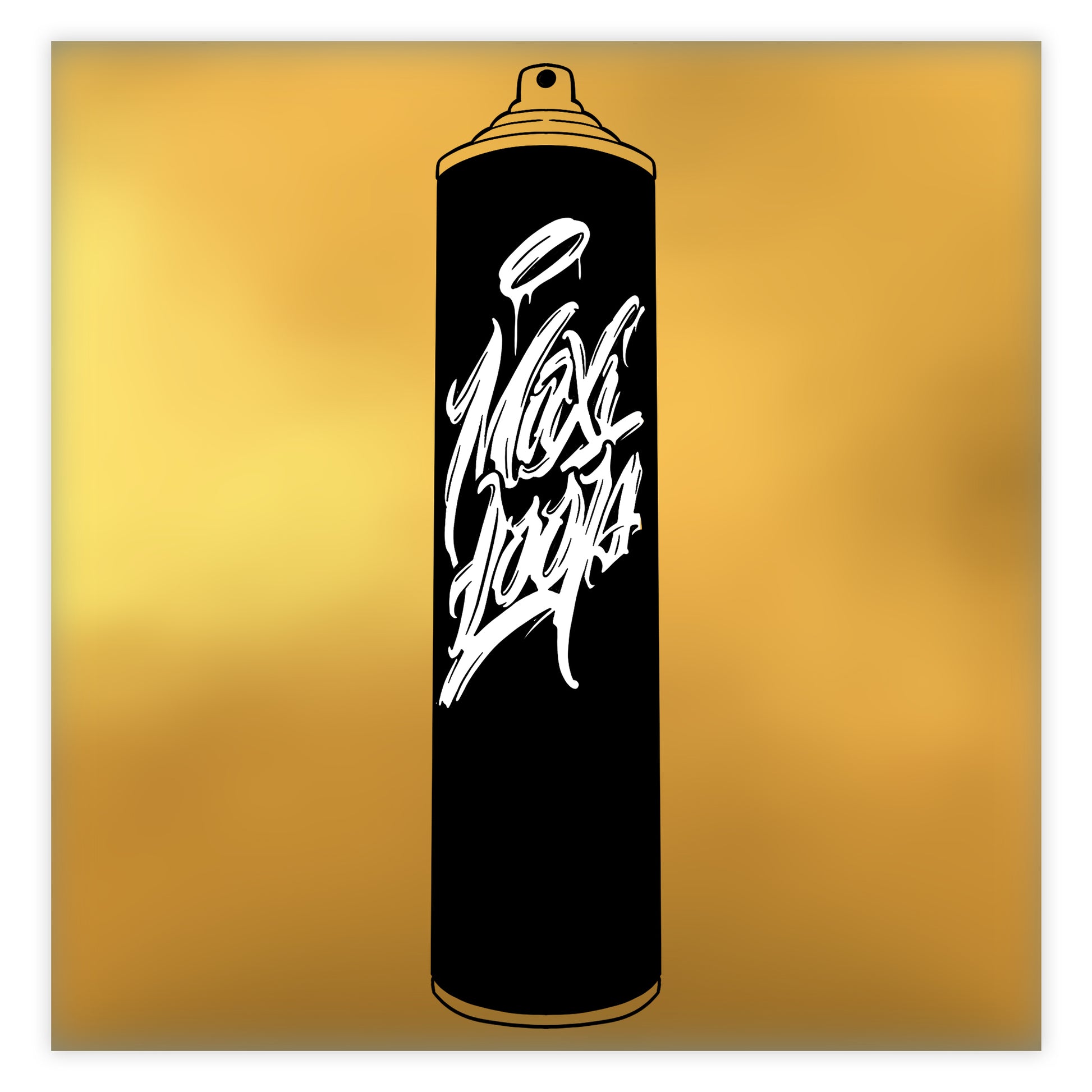 Loop maxi artist spray paint in color gold.