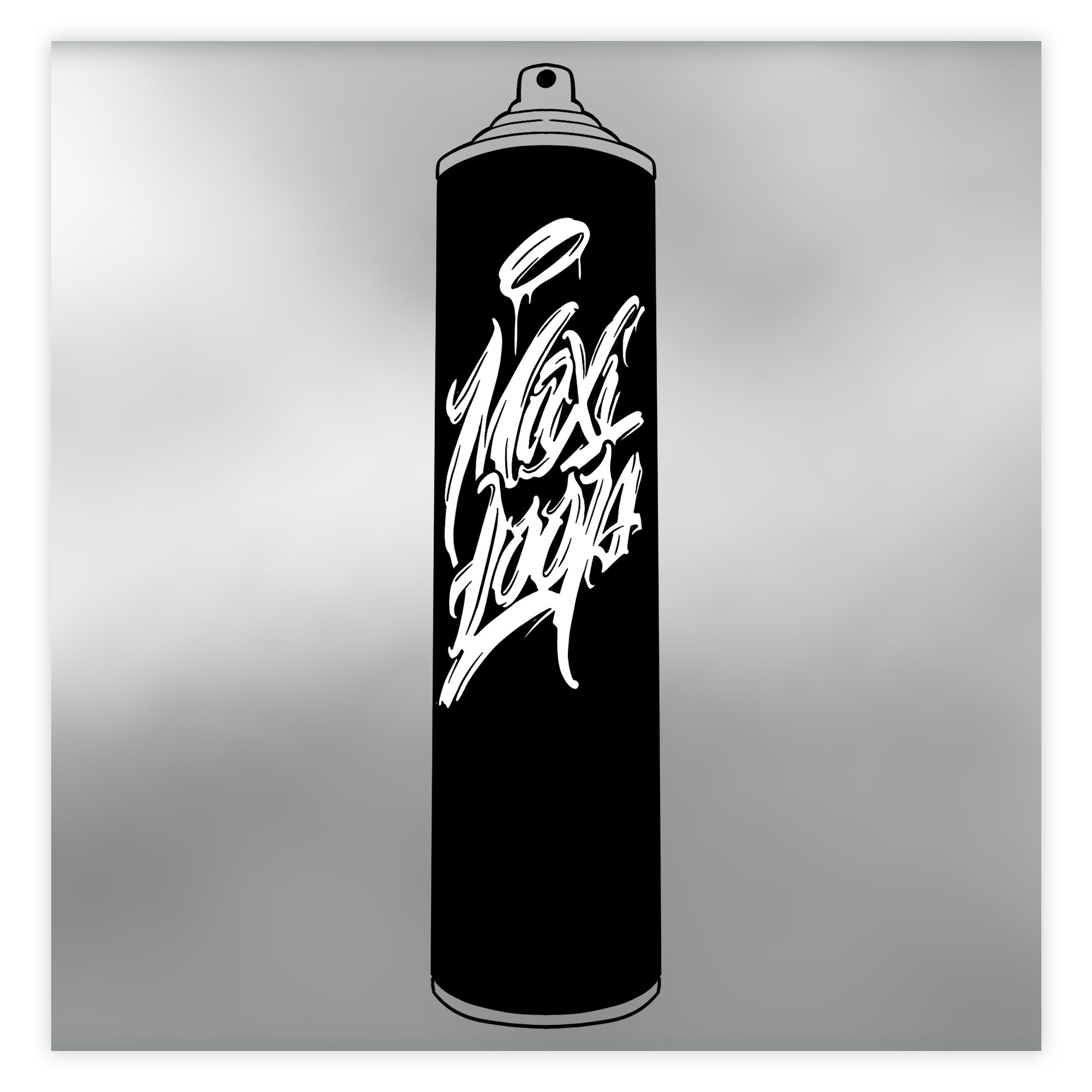Loop maxi artist spray paint in color chrome silver.