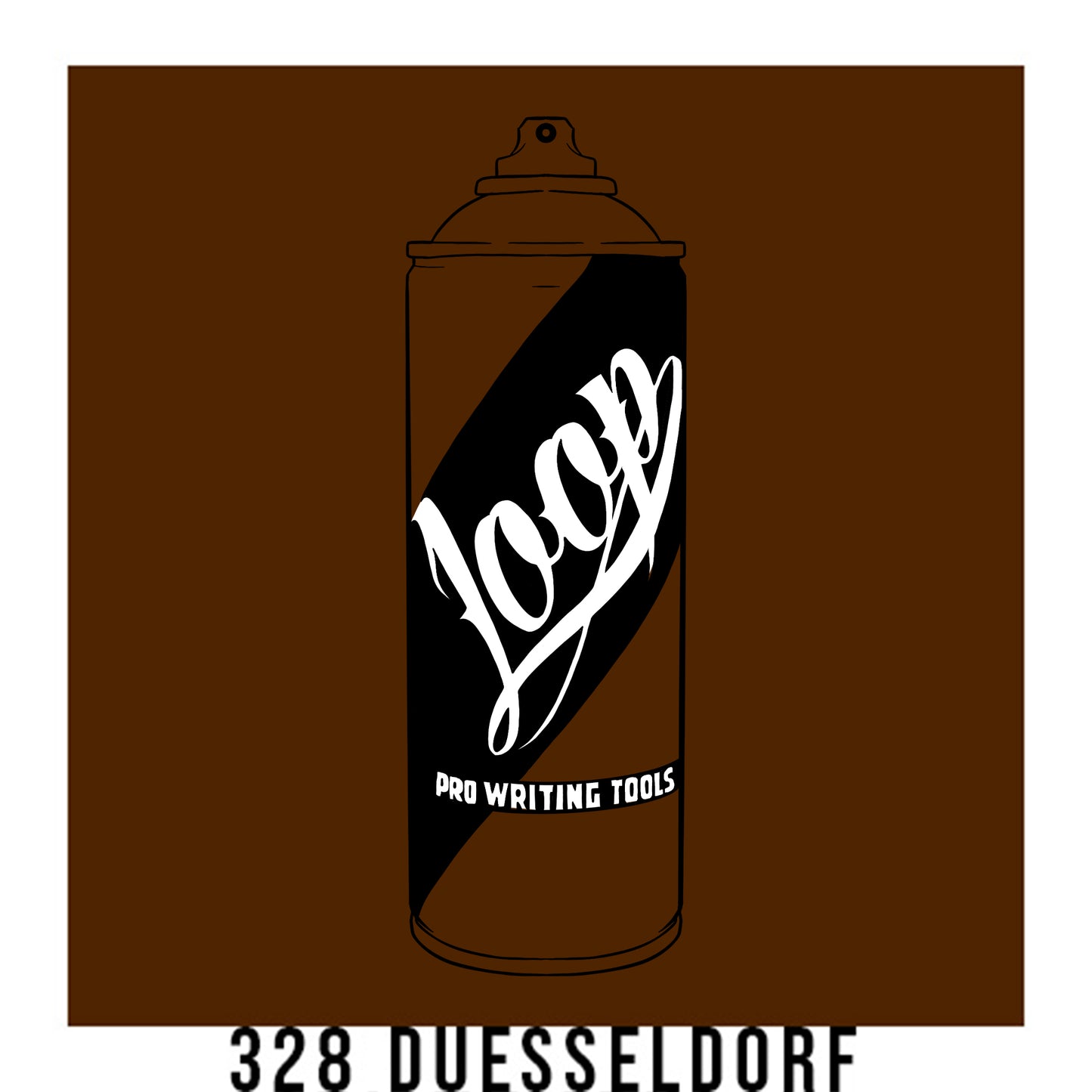 Loop Colors spray paint can in the color Dusseldorf brown