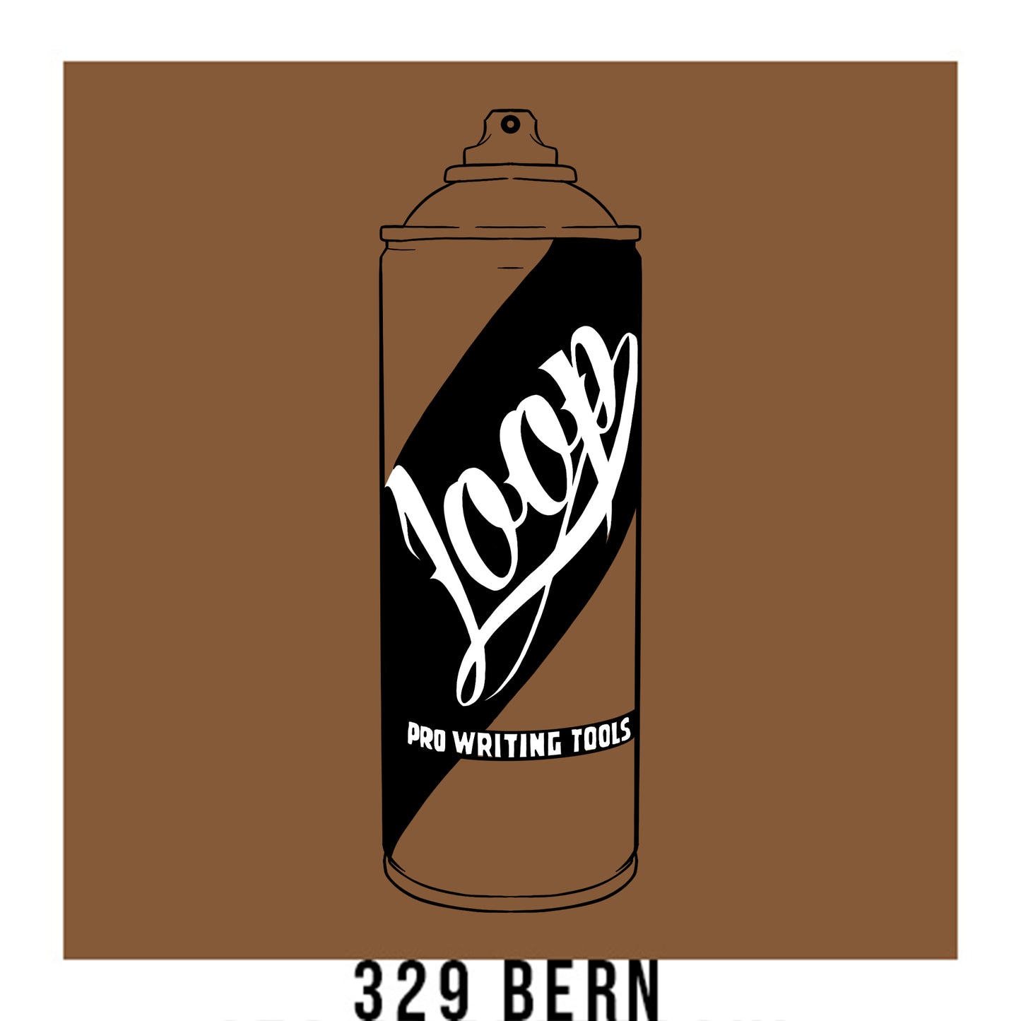 Loop Colors spray paint can in the color Bern brown