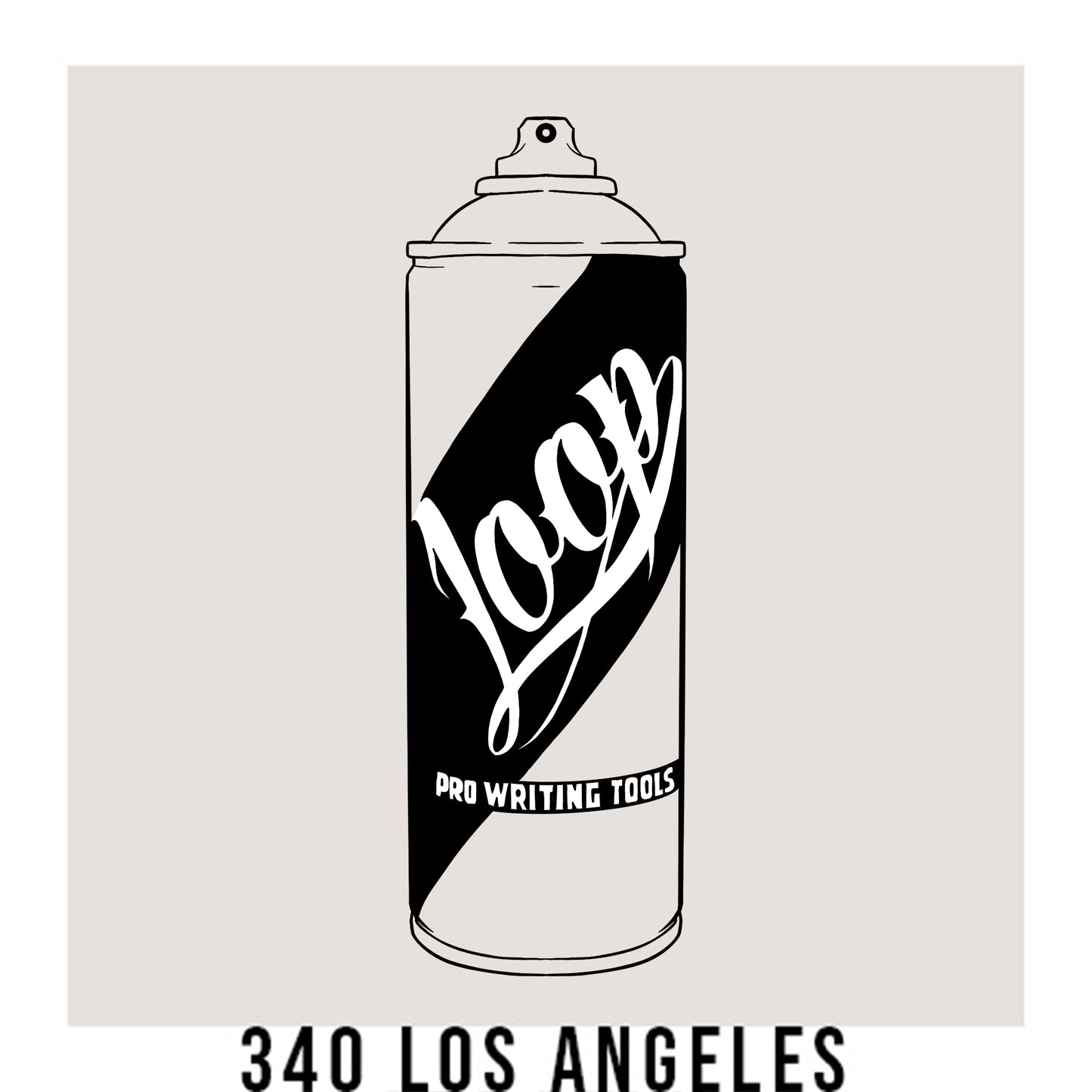 Loop Colors spray paint can in the color Los Angeles light grey