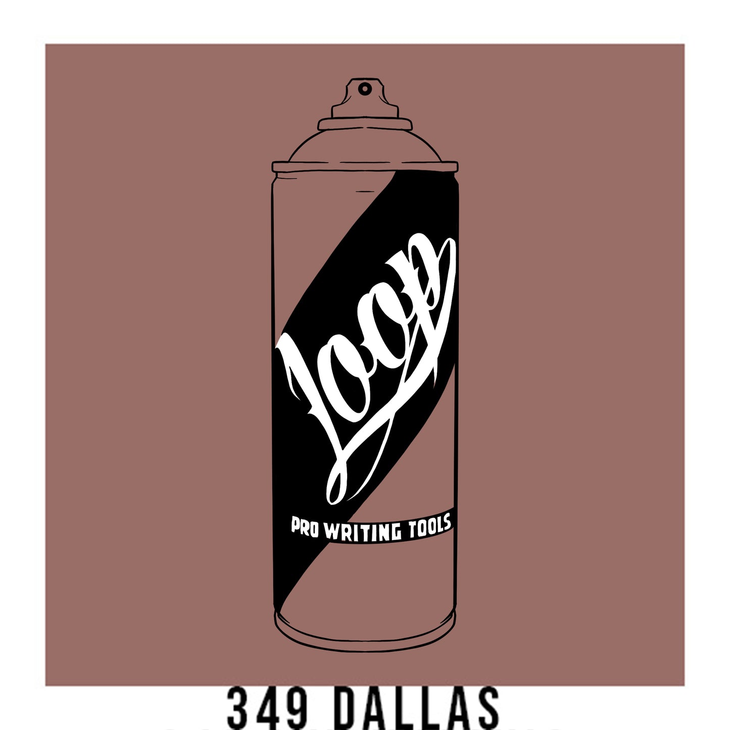Loop Colors spray paint can in the color Dallas dark dusty pink