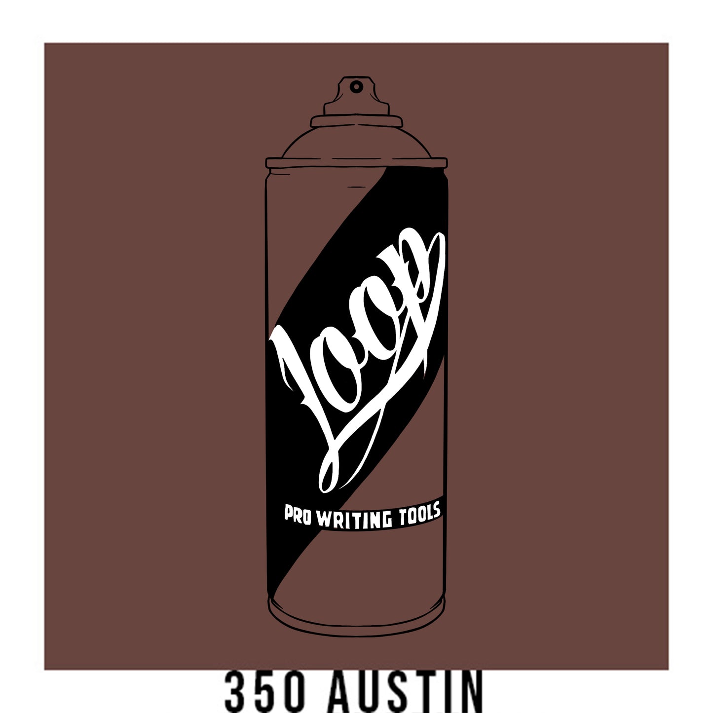 Loop Colors spray paint can in the color Austin pink brown