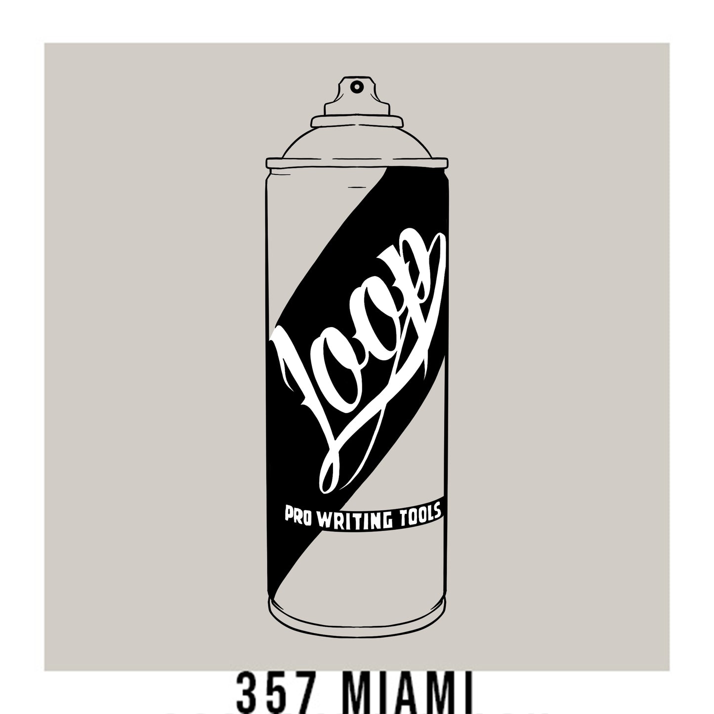 Loop Colors spray paint can in the color Miami light grey