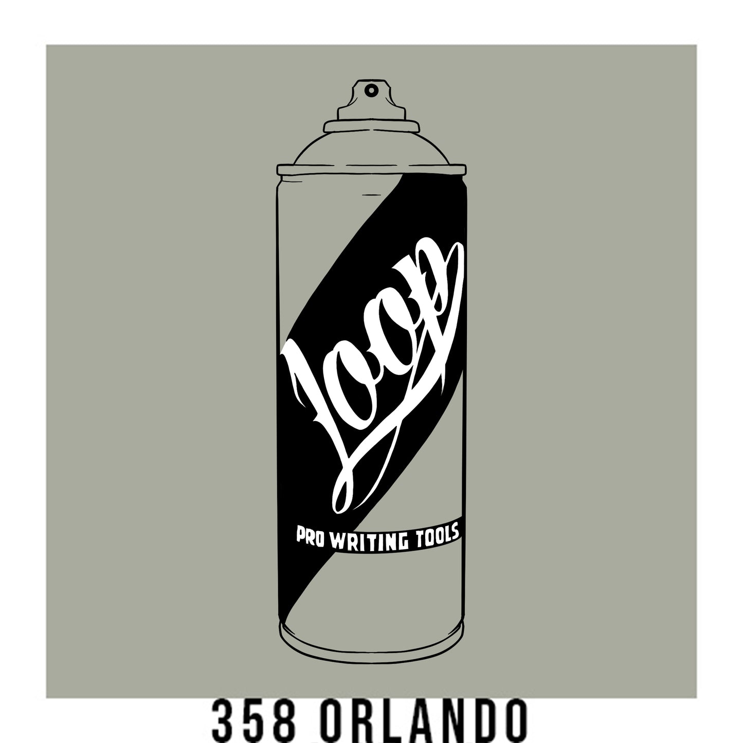 Loop Colors spray paint can in the color Orlando grey