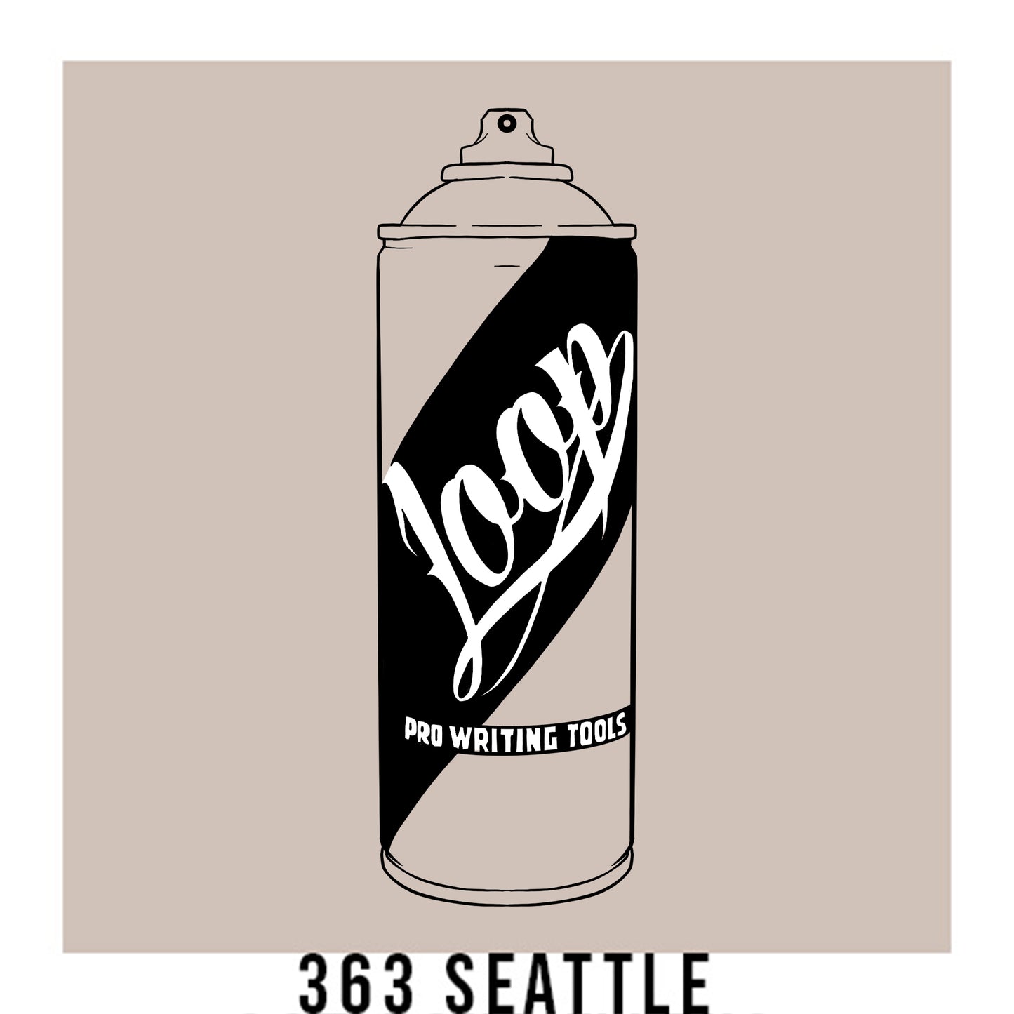 Loop Colors spray paint can in the color Seattle warm grey