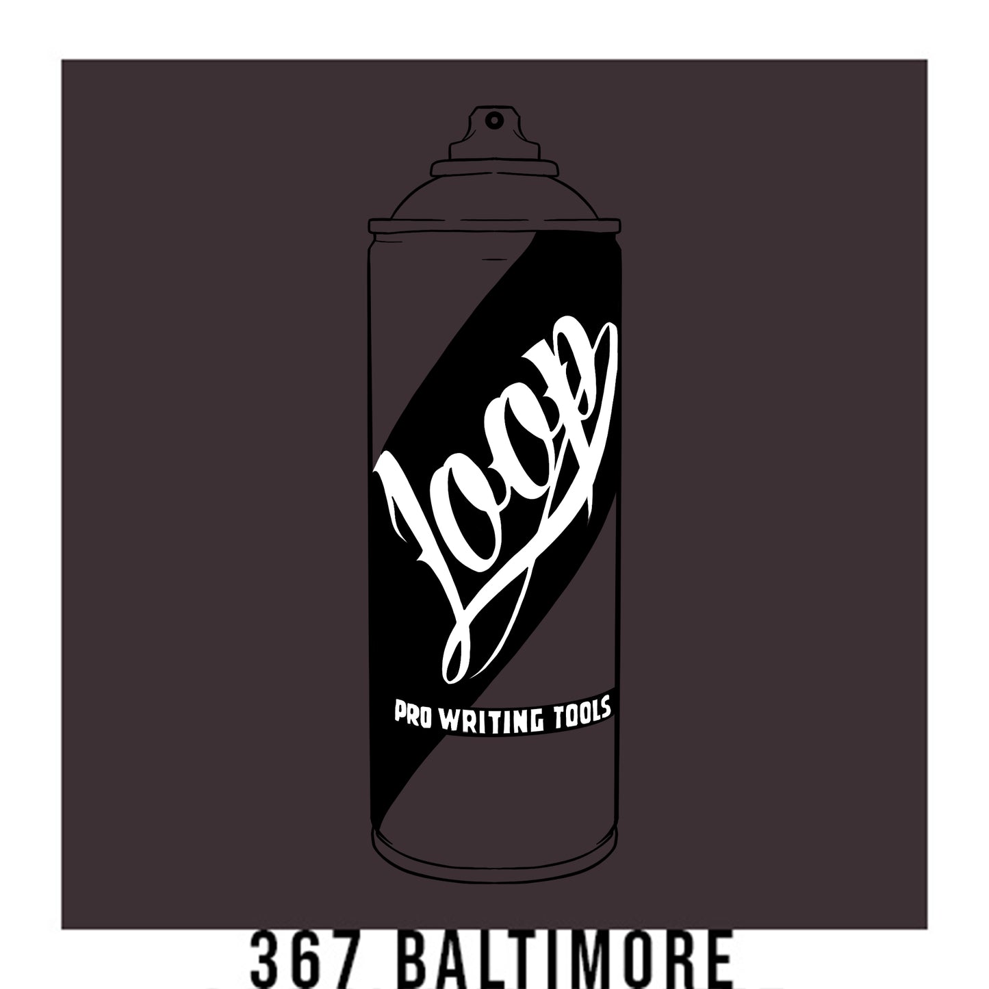 Loop Colors spray paint can in the color Baltimore dark stone grey