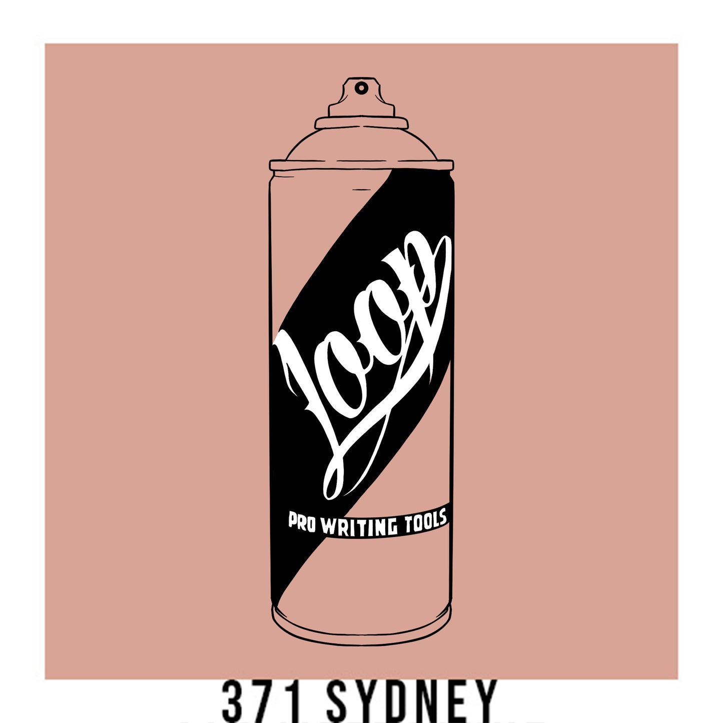 Loop Colors spray paint can in the color Sydney peach beige