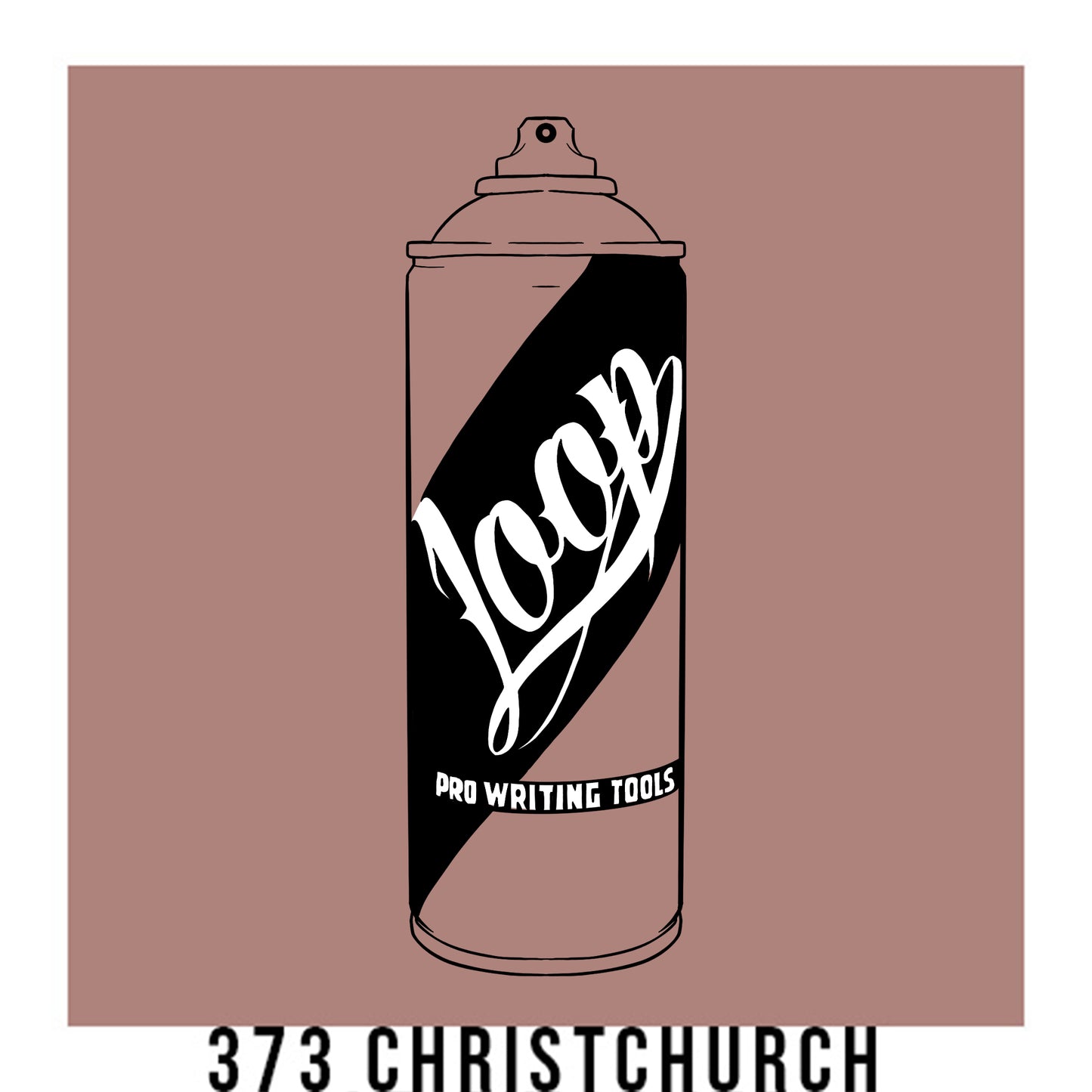 Loop Colors spray paint can in the color Christchurch grey peach