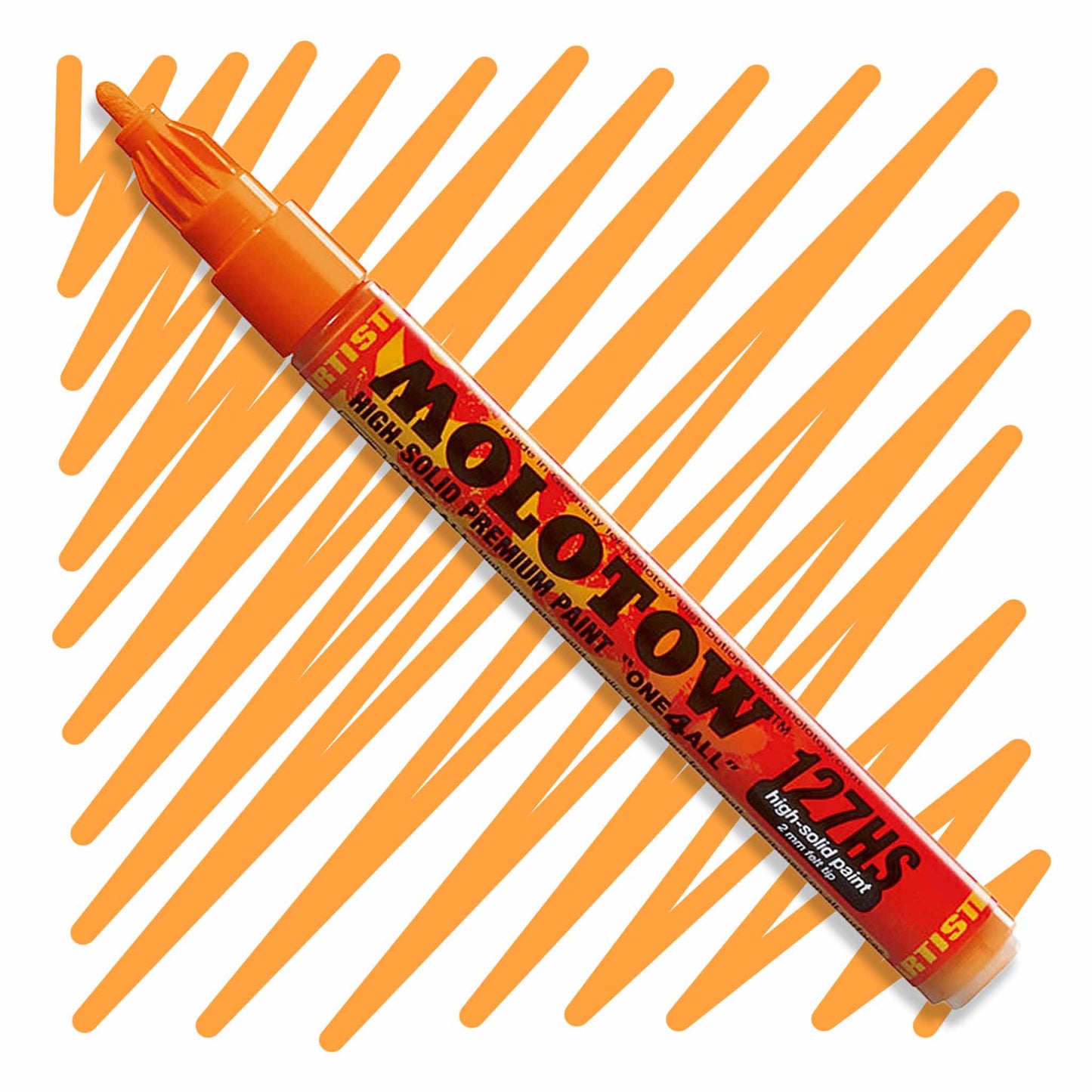 127HS Molotow 2mm One4All paint marker Slider Orange