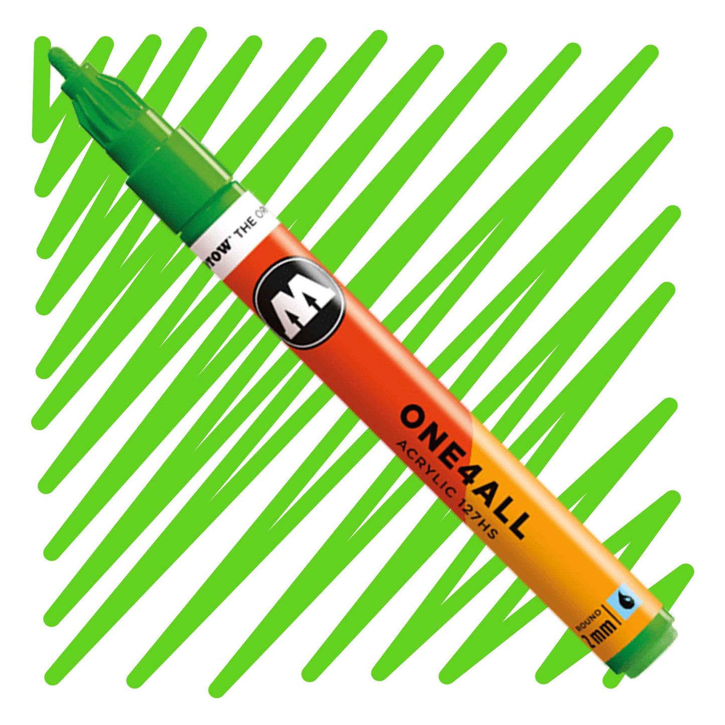 One4All Acrylic 127HS 2mm Round Kacao green Paint marker