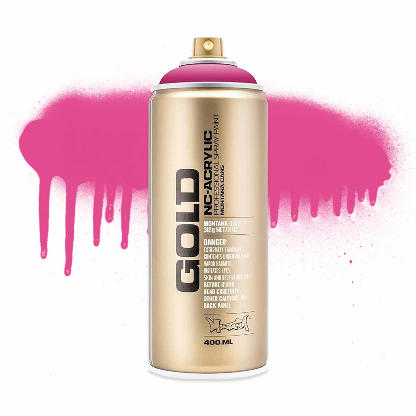 Montana Cans GOLD NC Acrylic Professional Spray paint Shock Pink