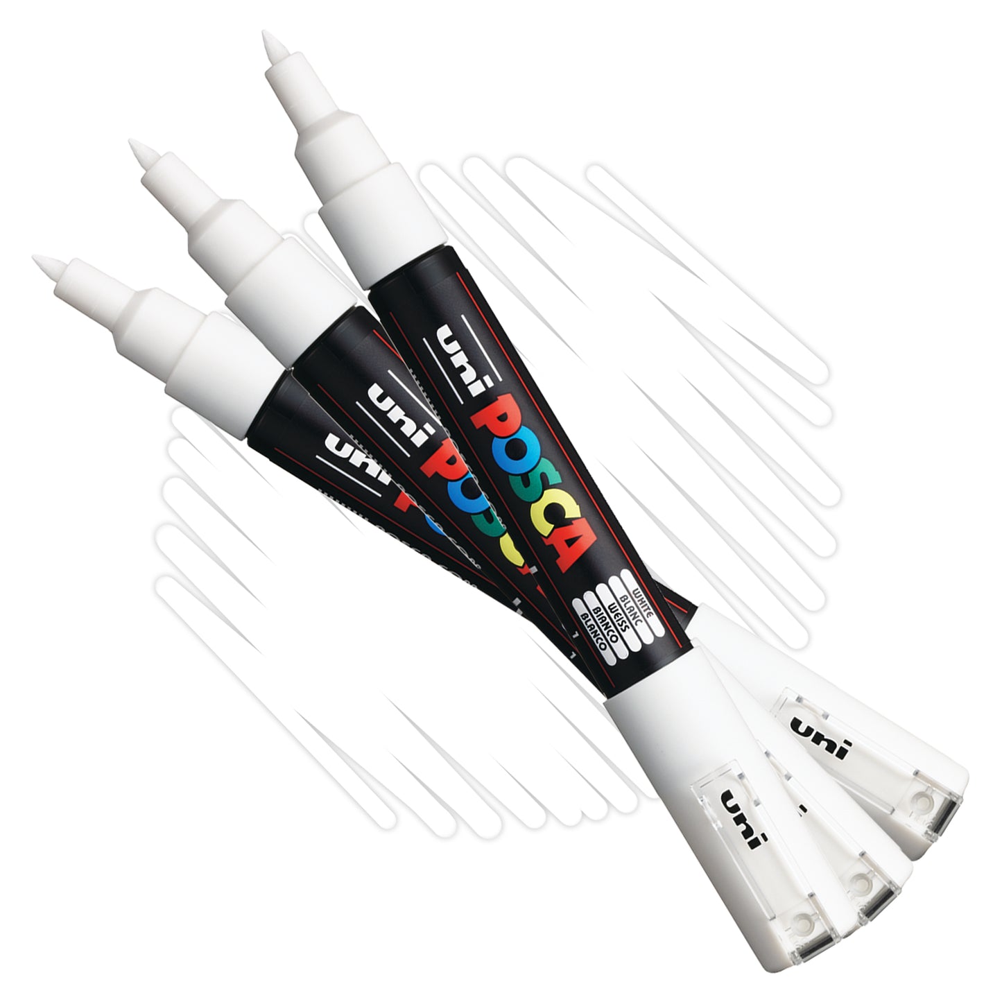 POSCA water-based graffiti art paint marker in white