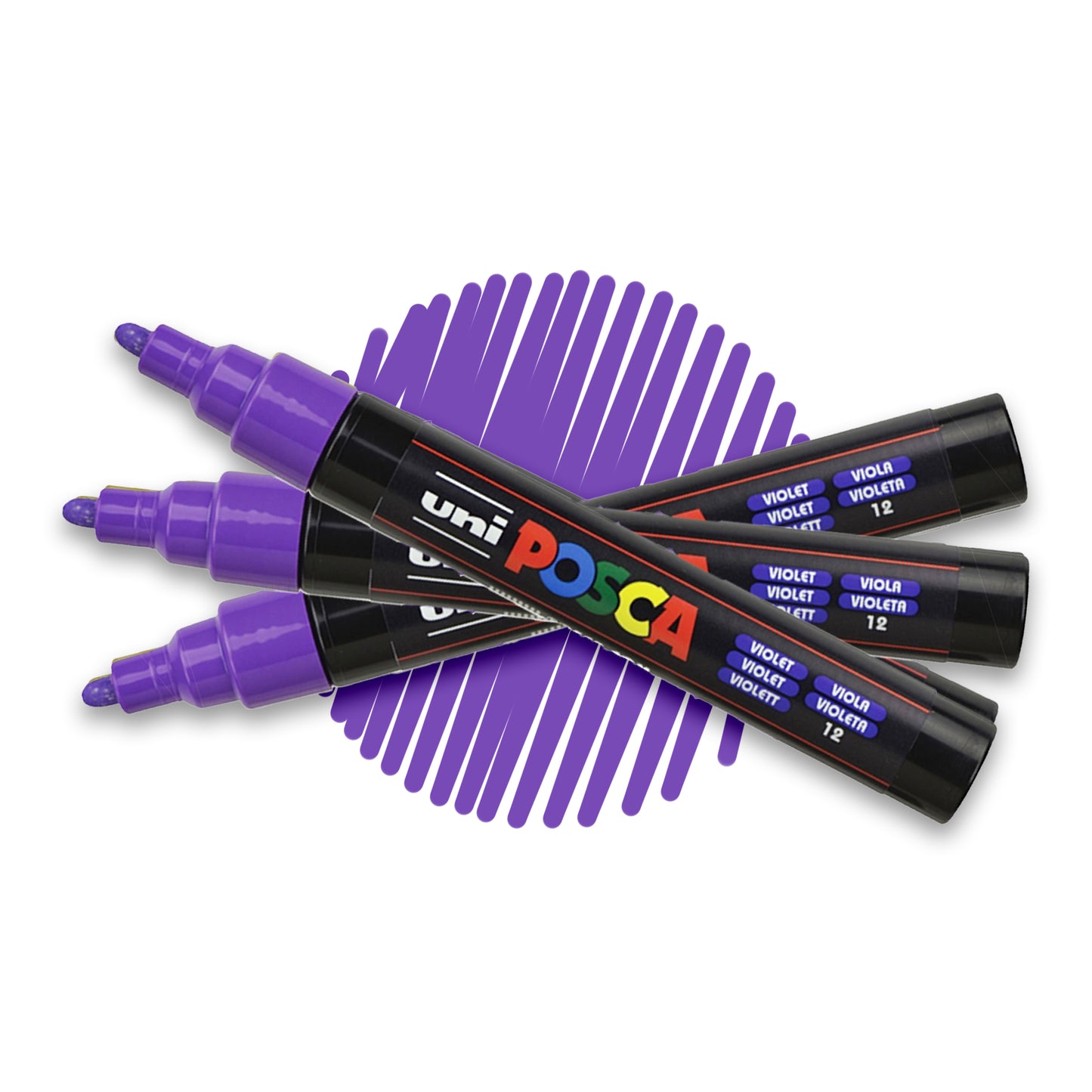 POSCA 5M artist water-based paint marker in violet