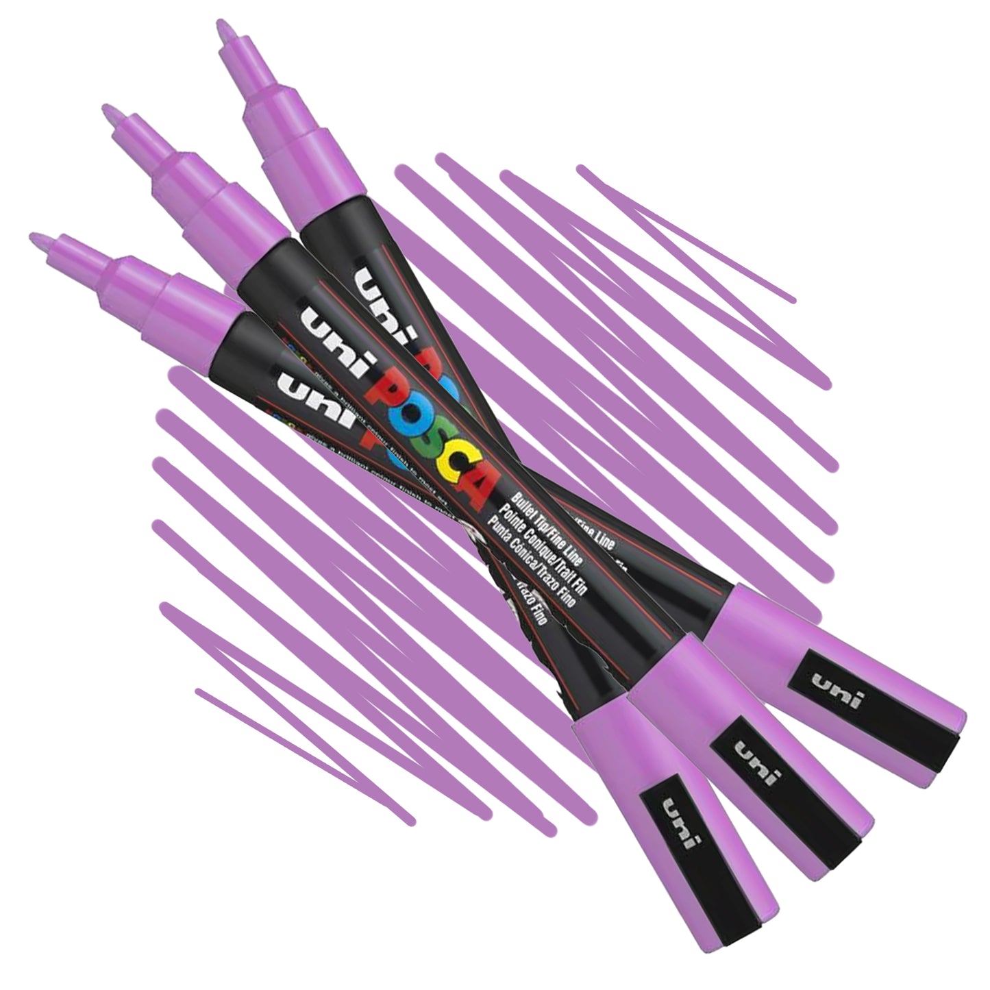 POSCA water-based artist paint markers 3M size in Lavender