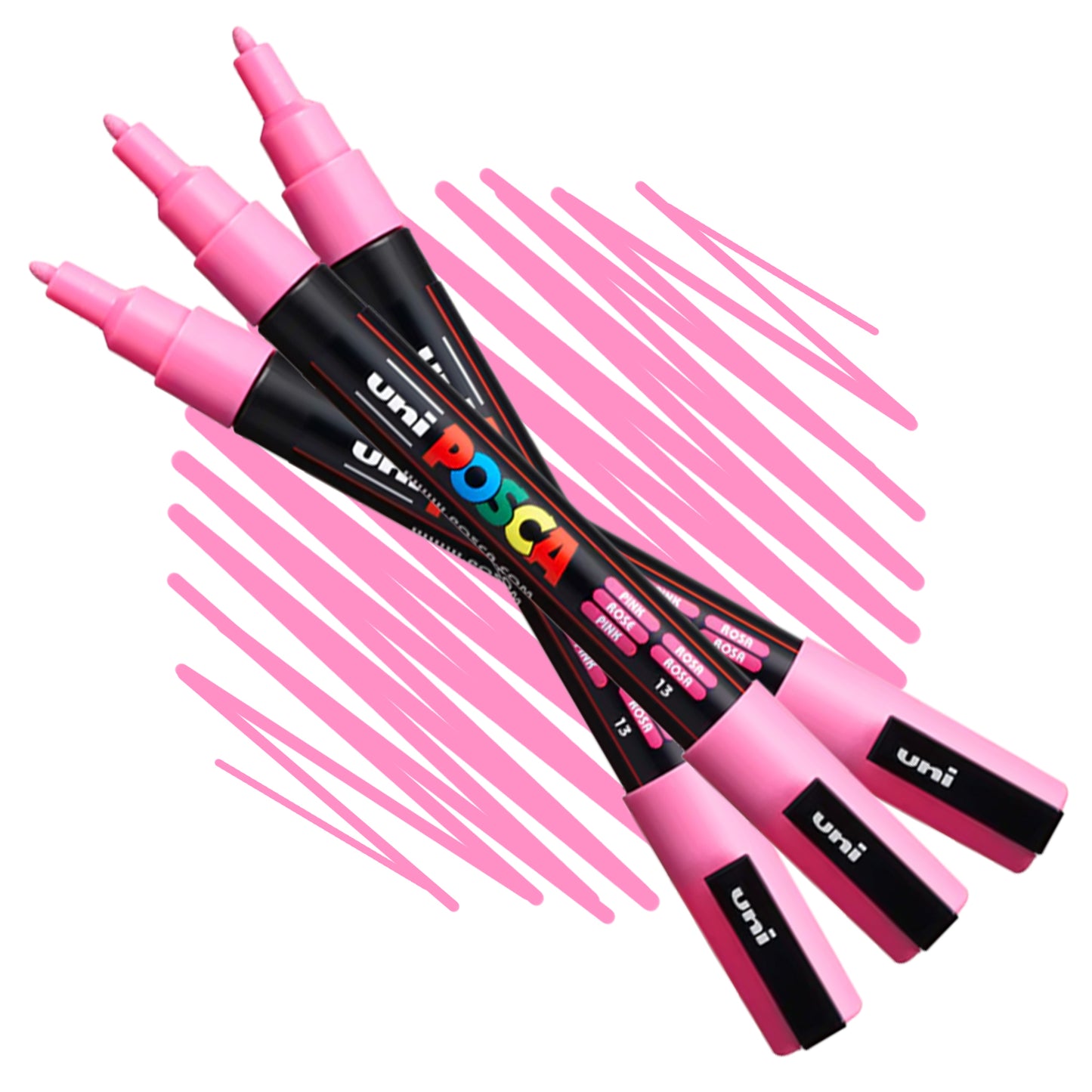 POSCA water-based artist paint markers 3M size in pink