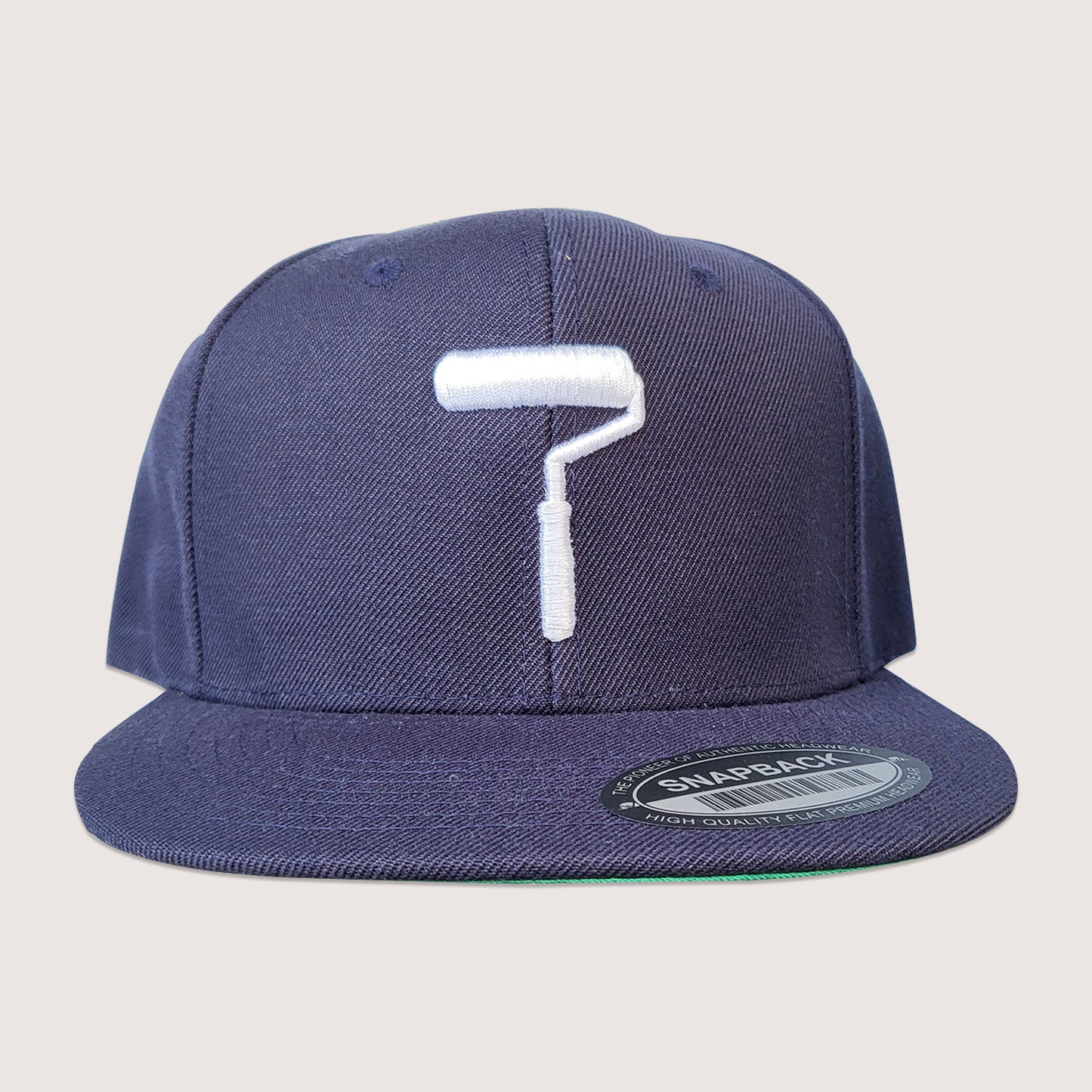 Phatcaps brand baseball cap in navy blue with white embroidery