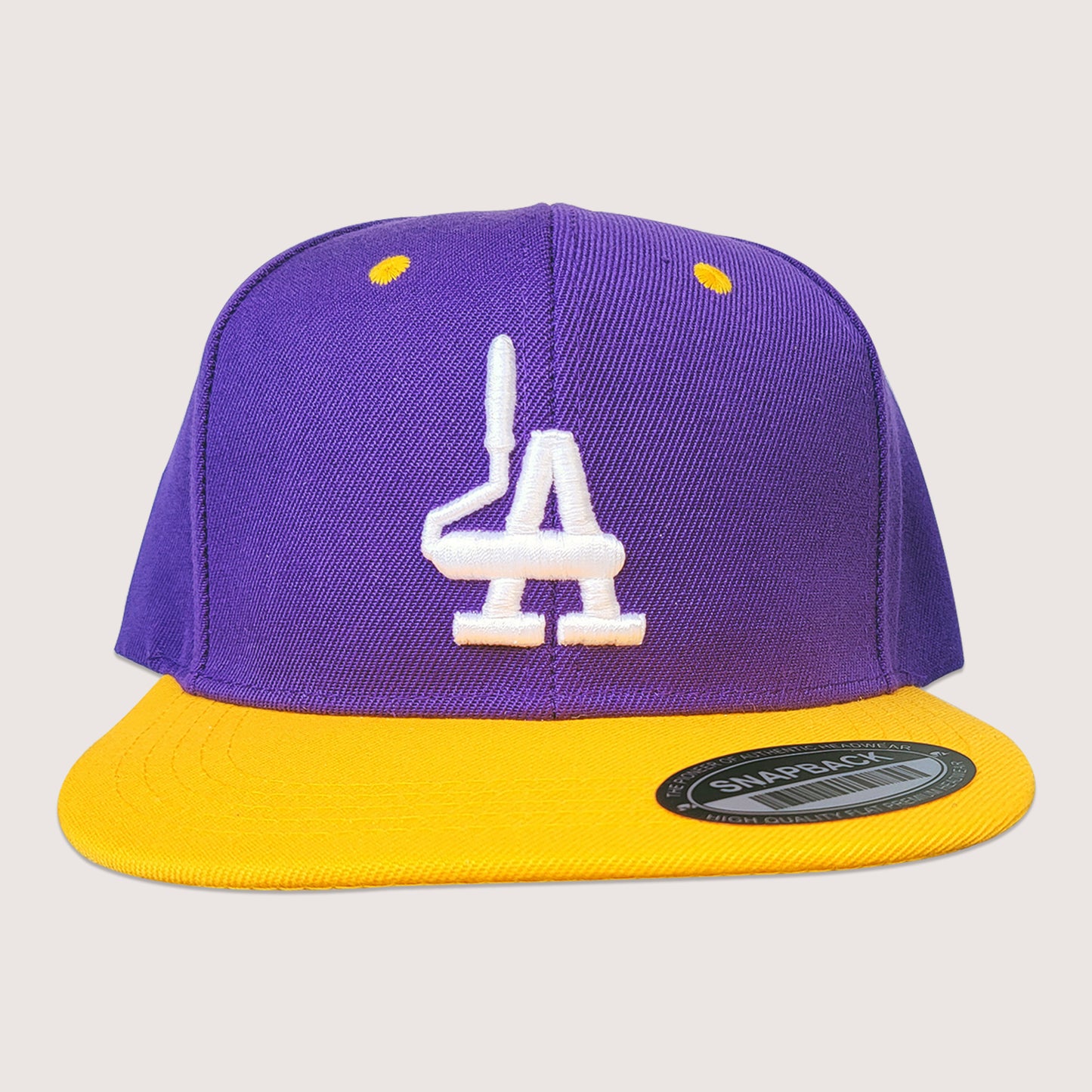 Phatcaps brand baseball cap in purple with white embroidery