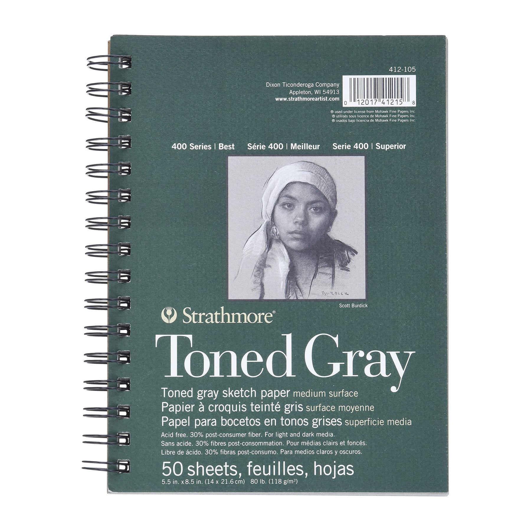 Strathmore Toned Grey Sketchbook 5.5x8.5 – Overspraysupply
