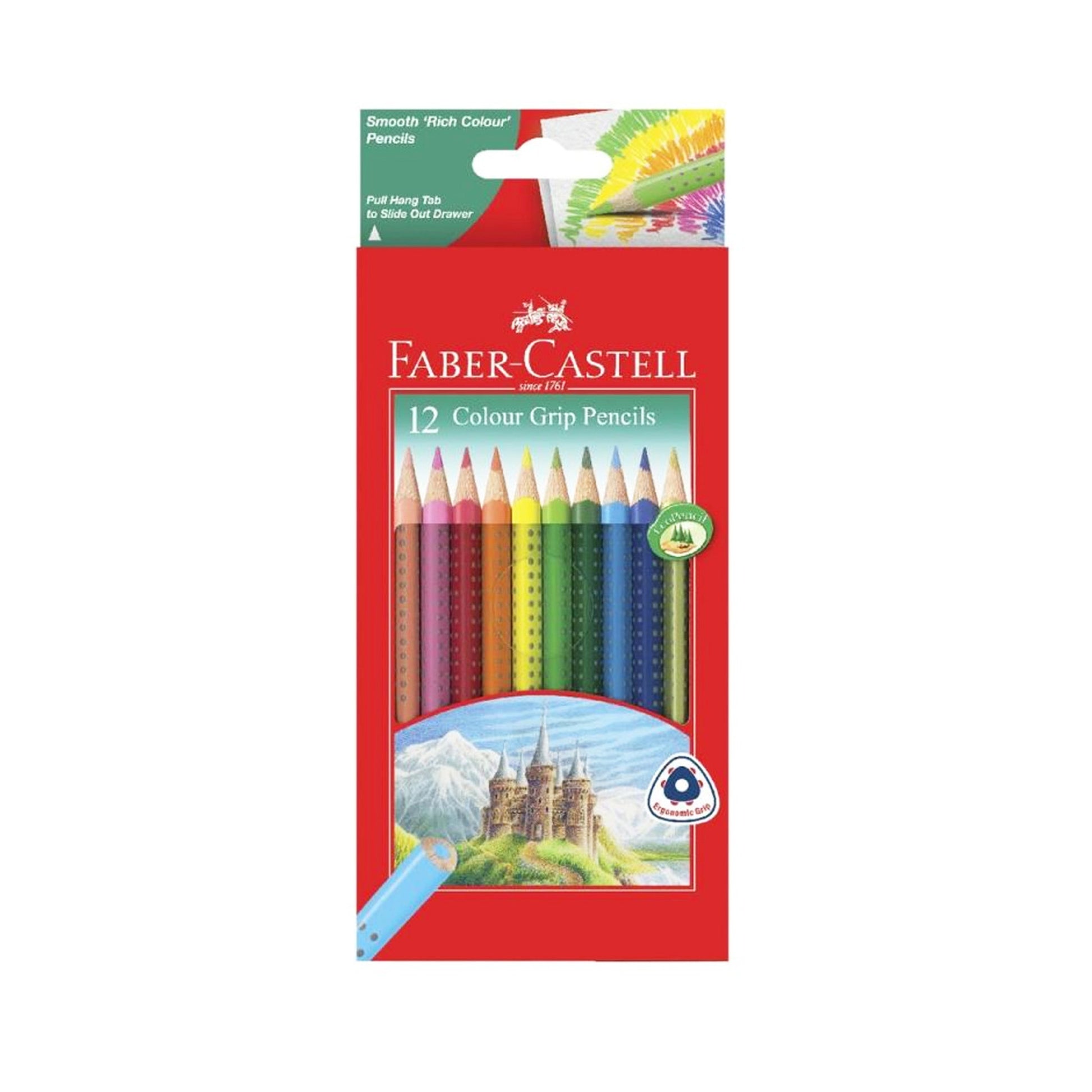 Faber Castell 12 color grip pencils