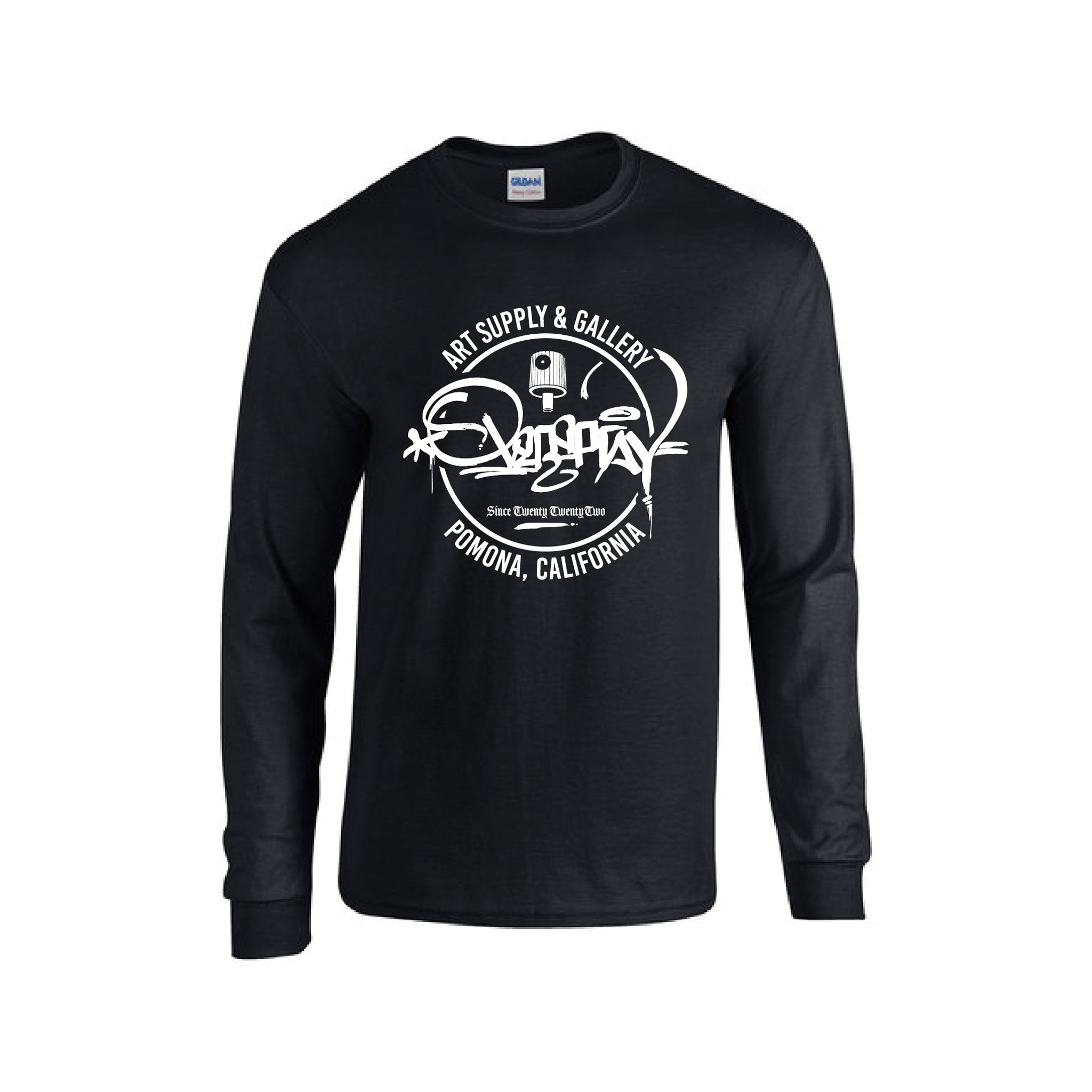 PHEENY×B&amp;Y tour long sleeve Tシャツ　BLACK 5400B - Gildan Youth Heavy Cotton 100 Cotton Long Sleeve TShirt