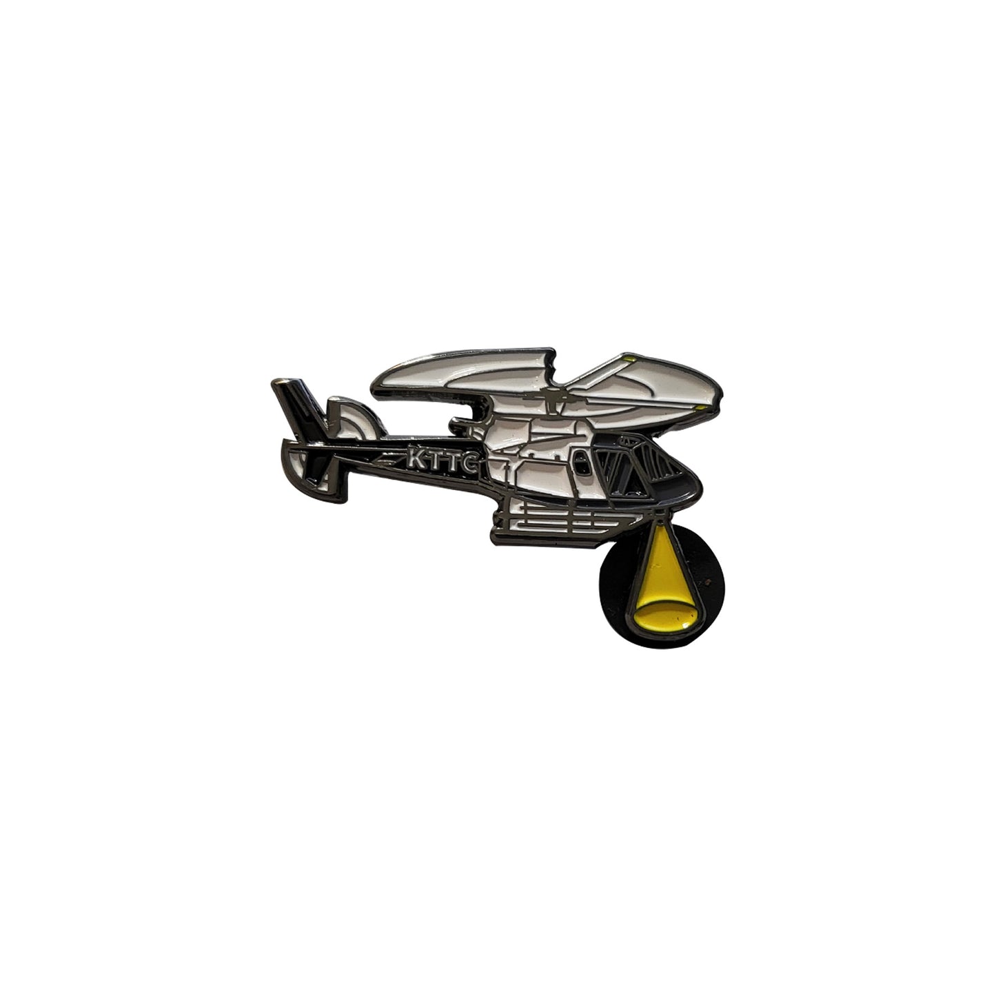 Key To The City Helicopter Enamel Pin