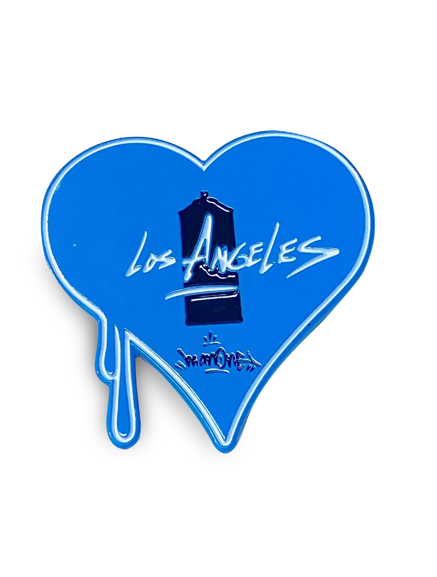 LA Blue Heart Pin