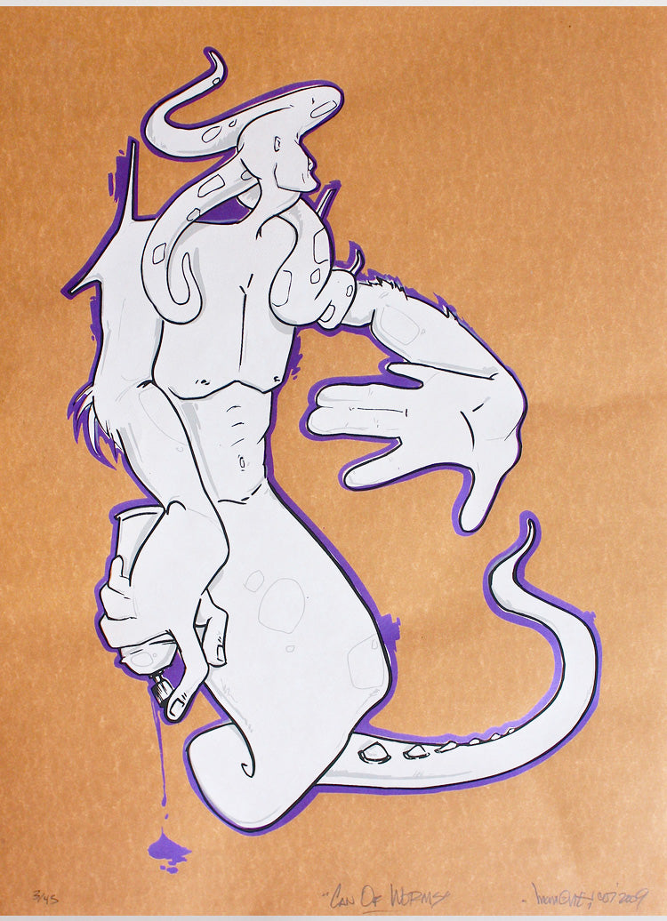 Can Of Worms Man One Print