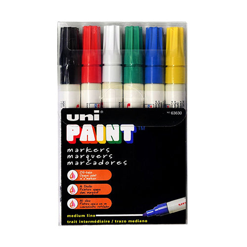 Unipaint PX-20 Marker Set 6 pc