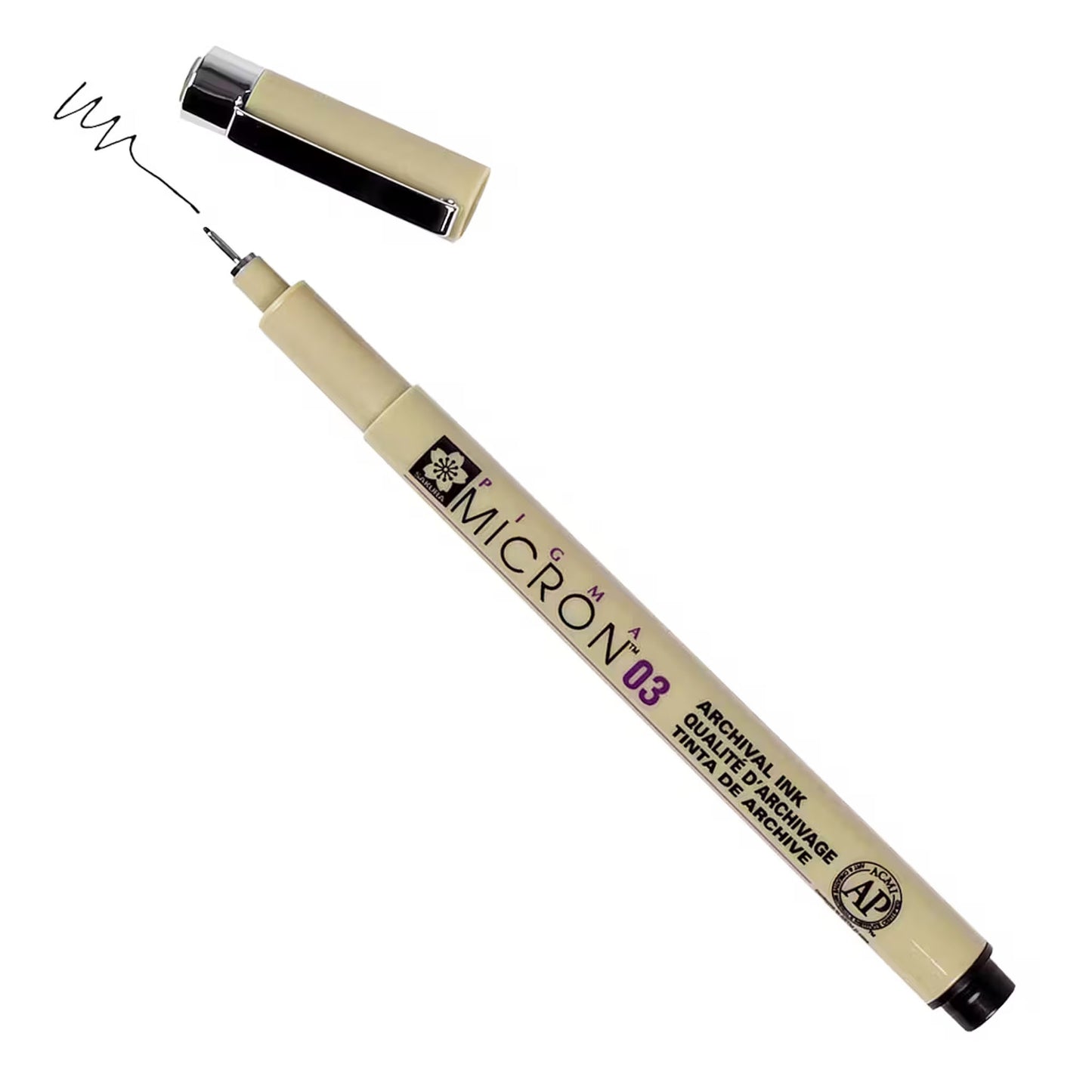 03 black sakura micron fine line pen
