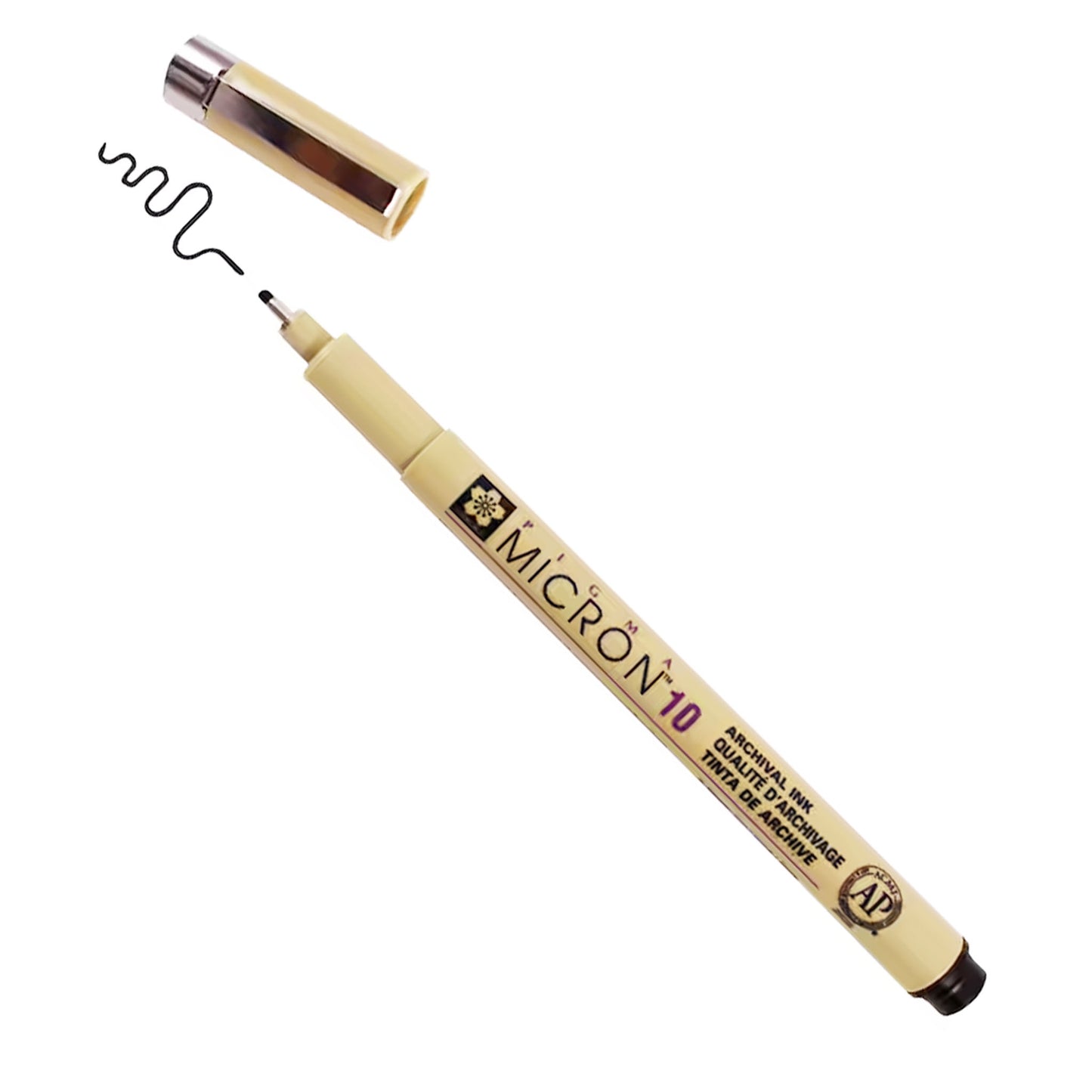 10 black sakura micron fine line pen