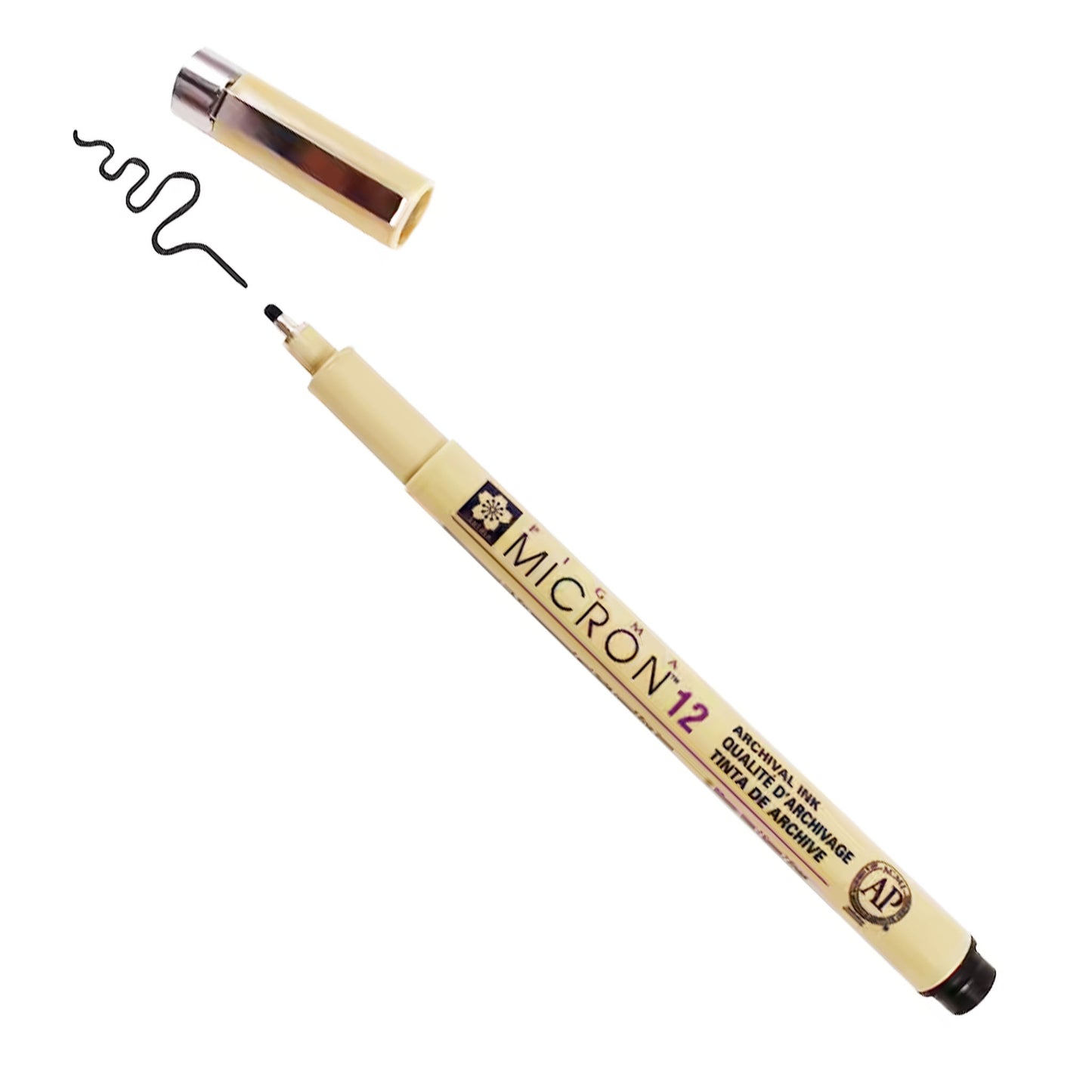 12 black sakura micron fine line pen