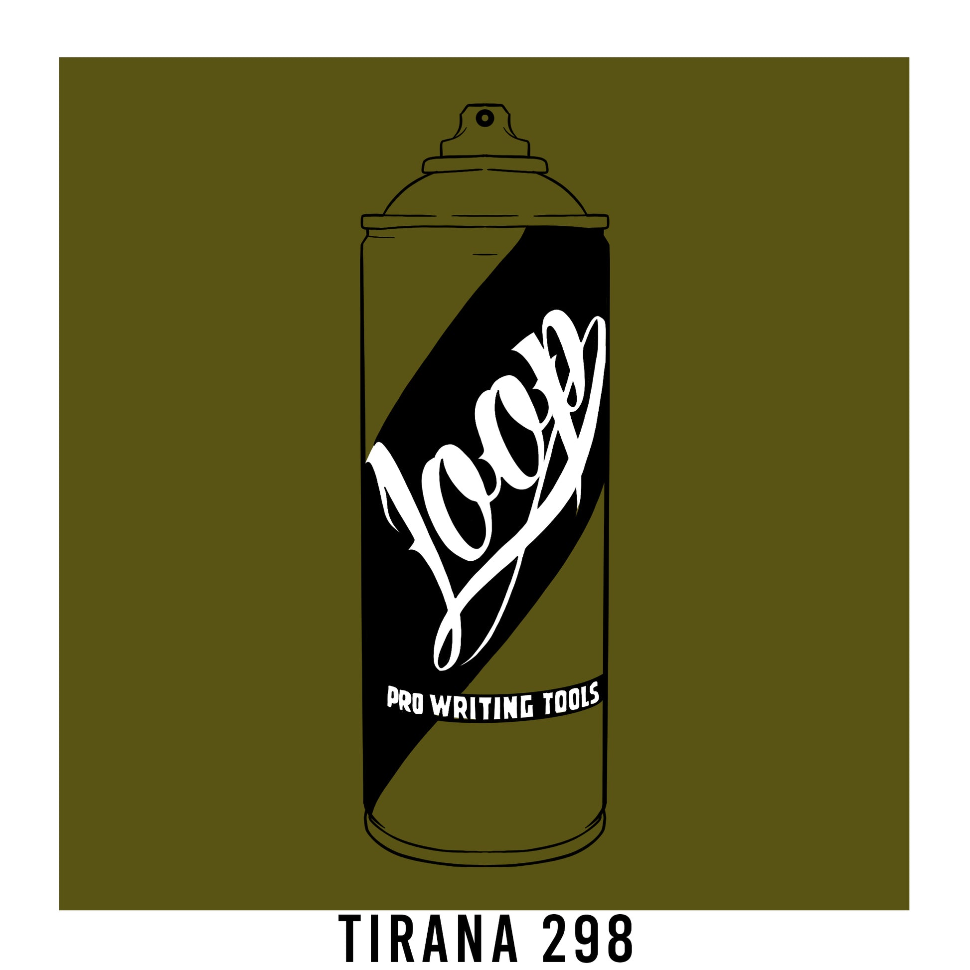 Loop Colors spray paint can in Triana green