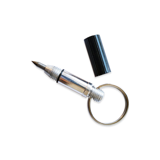 Mini 2 inch carbide glass and metal scribing tool for graffiti and engraving.