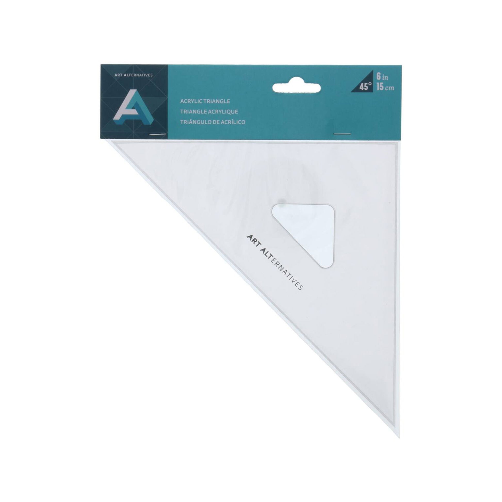 packaged acrylic triangle 