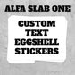 Custom Rectangle Eggshell Stickers