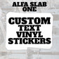 Custom Rectangle Vinyl Stickers