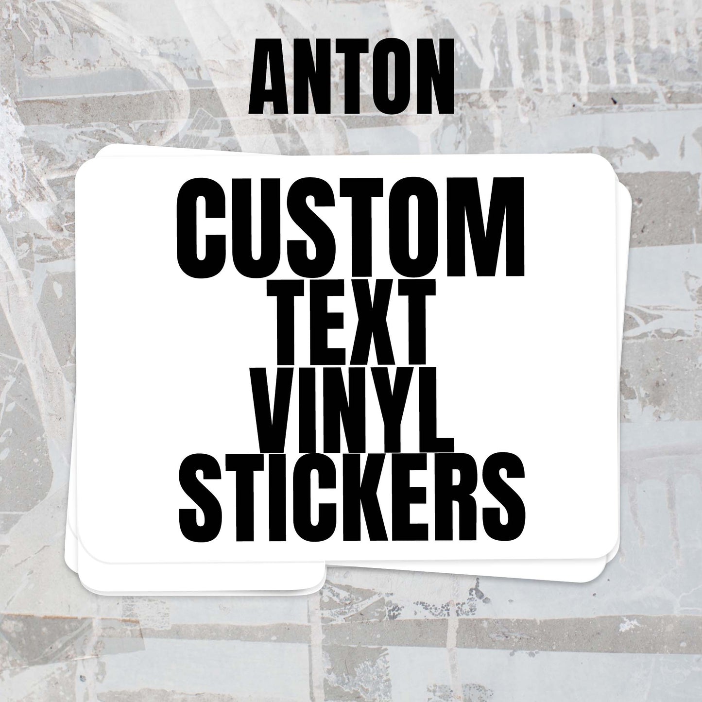 Custom Rectangle Vinyl Stickers