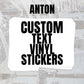 Custom Rectangle Vinyl Stickers