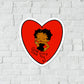 Decorative sticker of cartoon 'Betty Boop'.