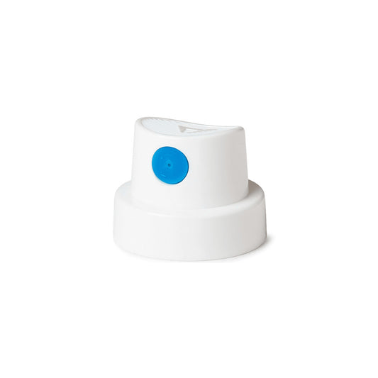 Spray paint cap tip blue dot