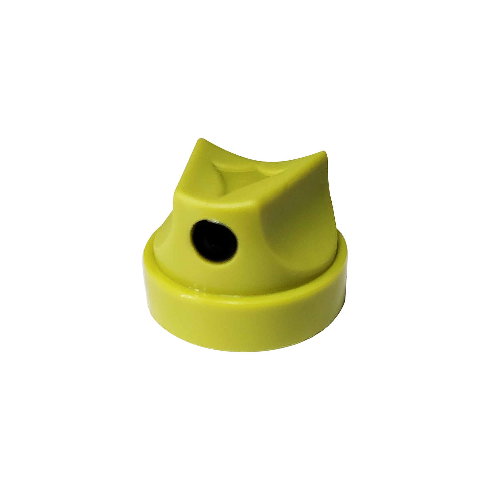 Boston Fat olive green spray paint cap with black dot