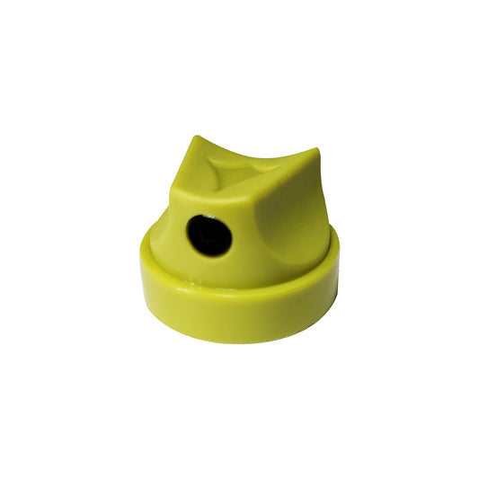 Boston Fat olive green spray paint cap with black dot