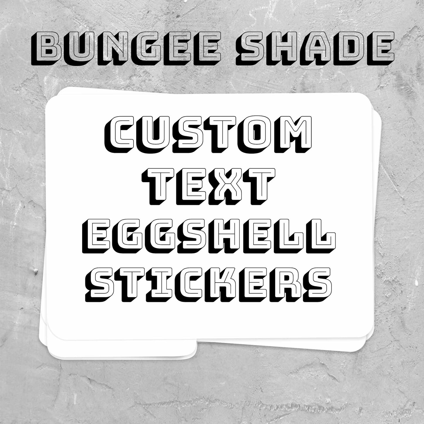 Custom Rectangle Eggshell Stickers