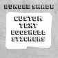 Custom Rectangle Eggshell Stickers